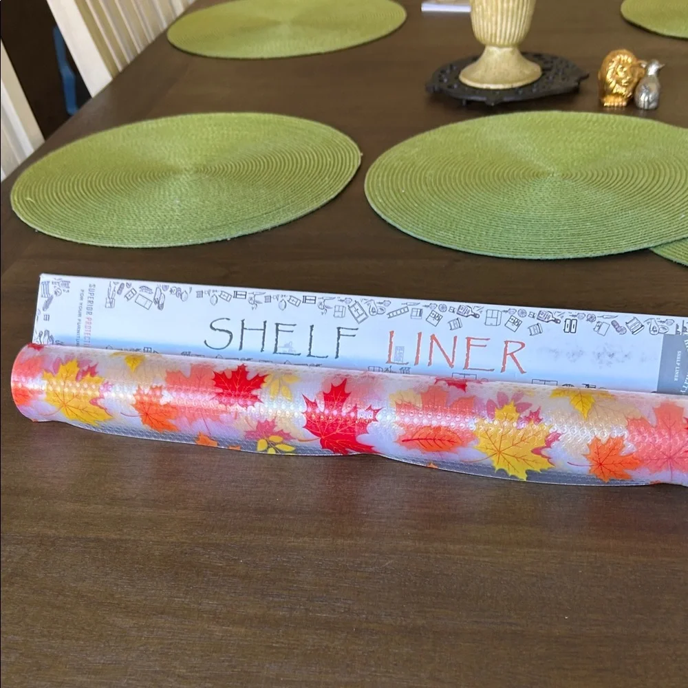 Leaf Shelf Liner Roll 16-1/2ft, 197”. New in box. 3 other rolls listed if needed